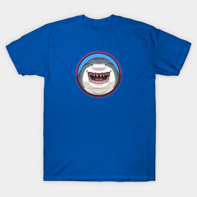 Great White Circle T-Shirt by Peppermint Narwhal